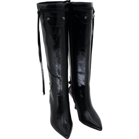 BCBGeneration Irina Knee High Pointed Toe Boots Black Women's US 7M - Picture 1 of 6